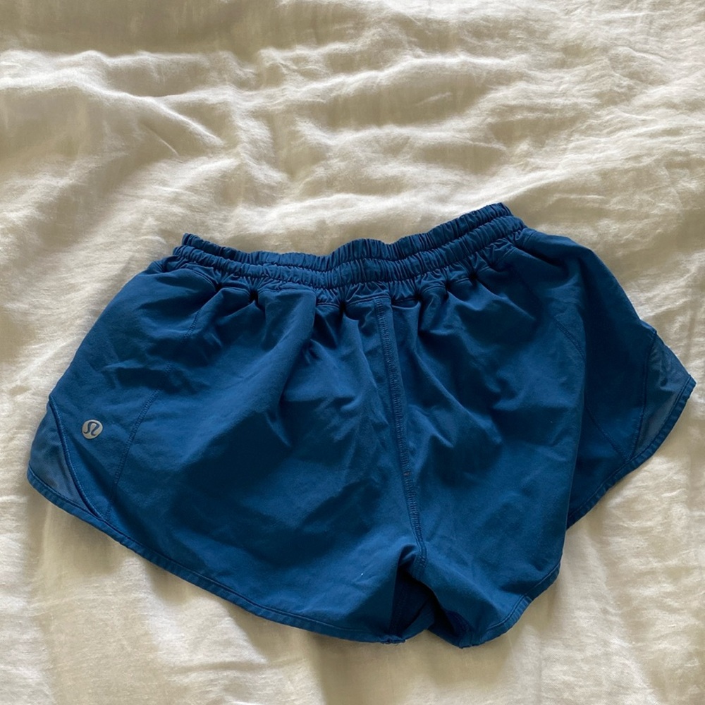 Blue shorts lululemon